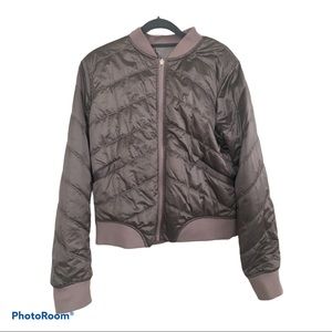 lulu lemon reversible puffer jack purple size 10